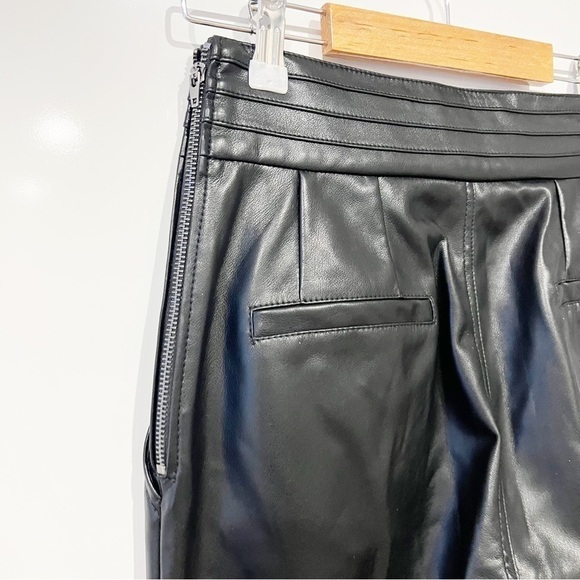 7 For All Mankind Vegan Leather Straight Leg Pants - Picture 4 of 13